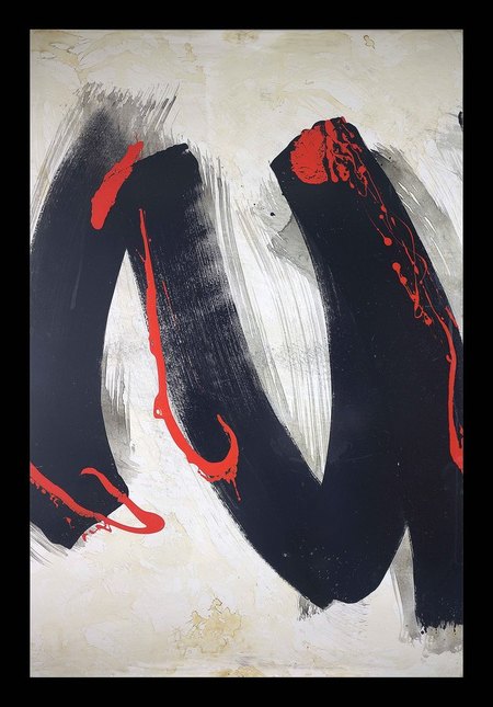 Calligraphie ht. 150 x 100 cm