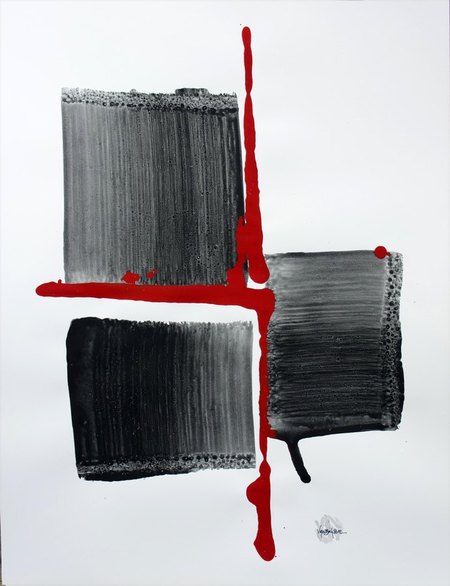 "Emotion 2" Lavis sur papier 65x50