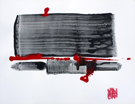 "Emotion 4" Lavis sur papier 65x50